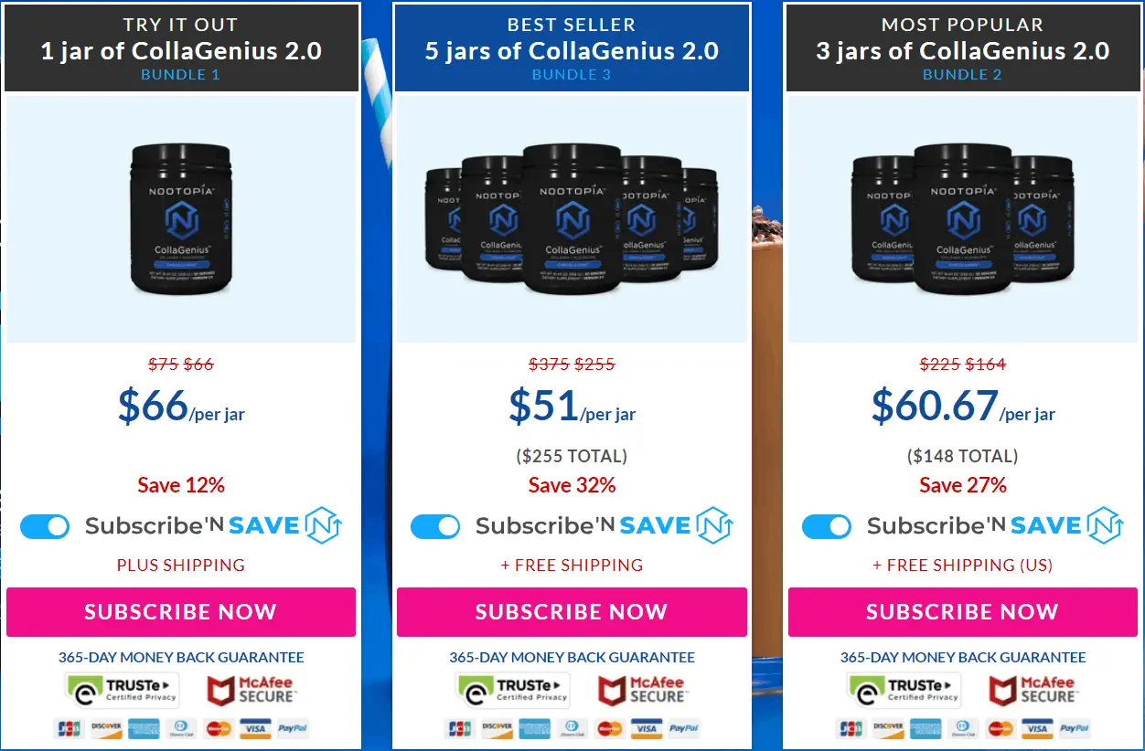 Focus Brain Nootopia CollaGenius Pricing